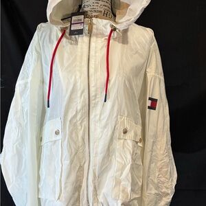 Tommy Hilfiger White Jacket with Red Accents